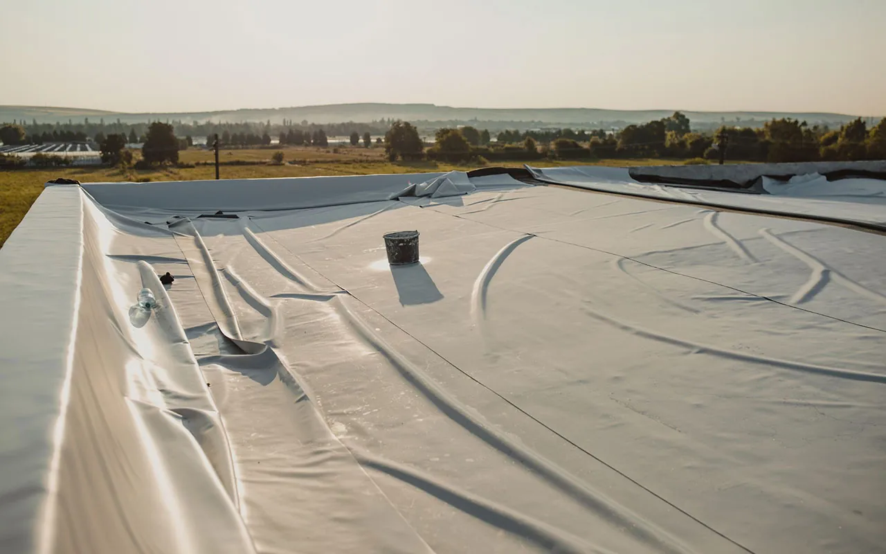 Energy efficient TPO roofing.